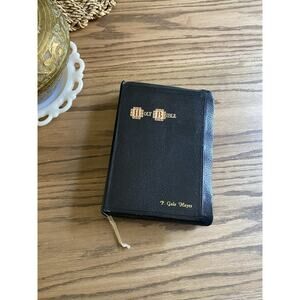 Antique Early 1900s World Holy Bible KJV Master Art Red Letter Edition
